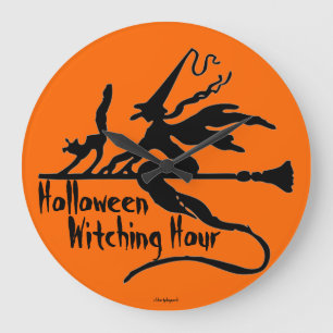HOLLOWEEN DECORATIONS - WITCHING HOUR CLOCK - GIFT