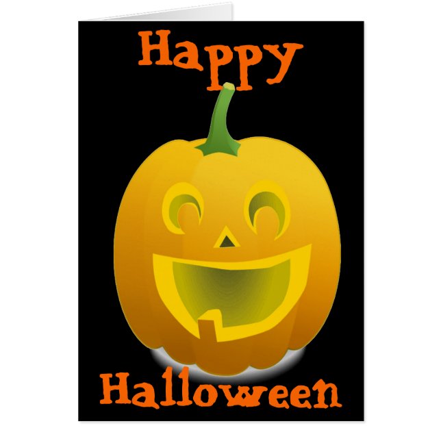 Holloween Greeting Cards - Jack O Lantern - Gifts (Front)