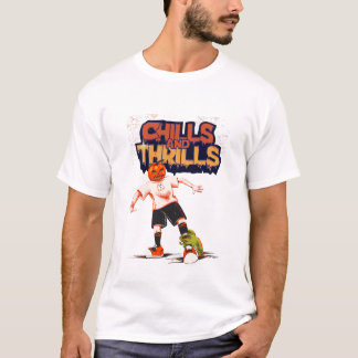 HOLLOWEEN PUMPKIN CHILLS AND THRILLS TSHIRT DESIGN