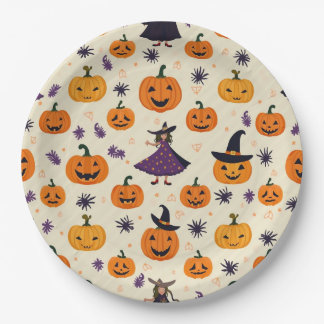 Holloween Round Paper Plate