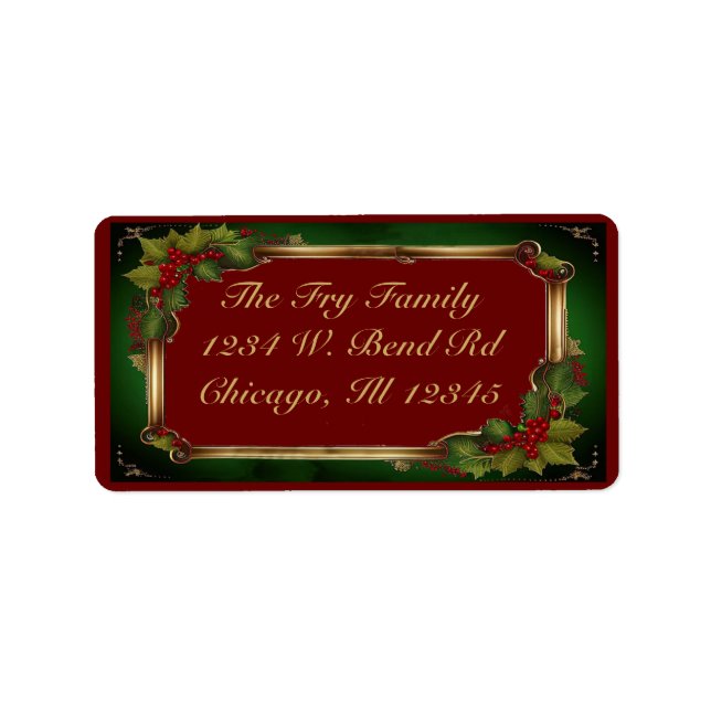 Holly 2.37x.1.25 Address Label (Front)