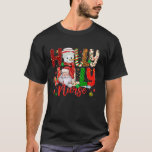Holly A Jolly Nurse Christmas Santa Claus Snowman  T-Shirt<br><div class="desc">Holly A Jolly Nurse Christmas Santa Claus Snowman Pyjamas Long Sleeve T Shirt</div>