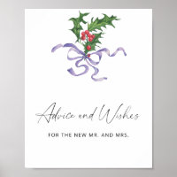 Holly - advice and wishes for Newlyweds Poster