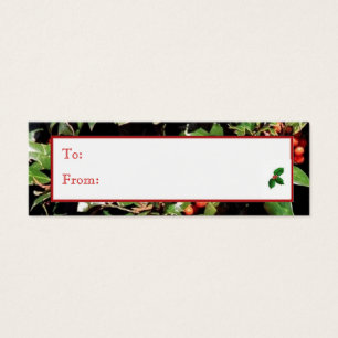 Holly and Berries Holiday Gift Tag
