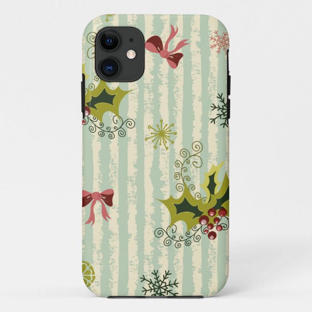 Holly and Bows Case-Mate iPhone Case (Back)