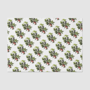 holly and ivy design Christmas Tissue Paper