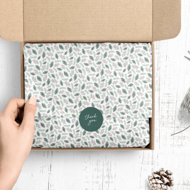 Holly and Pine | Patterned Tissue Paper (Creator Uploaded)
