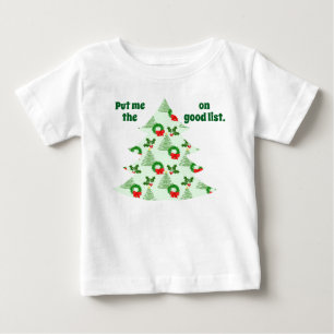 Holly and Trees and Wreaths, Oh My! Baby T-Shirt