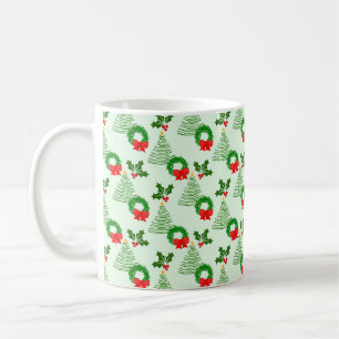 Holly and Trees and Wreaths, Oh My! Coffee Mug