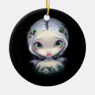 "Holly Angel" Ornament