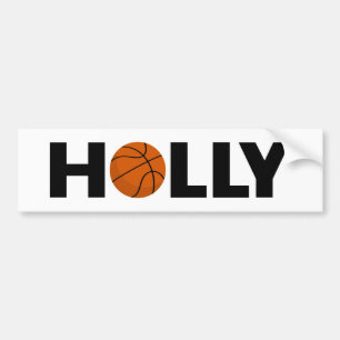 Holly Basketball Bumper Sticker
