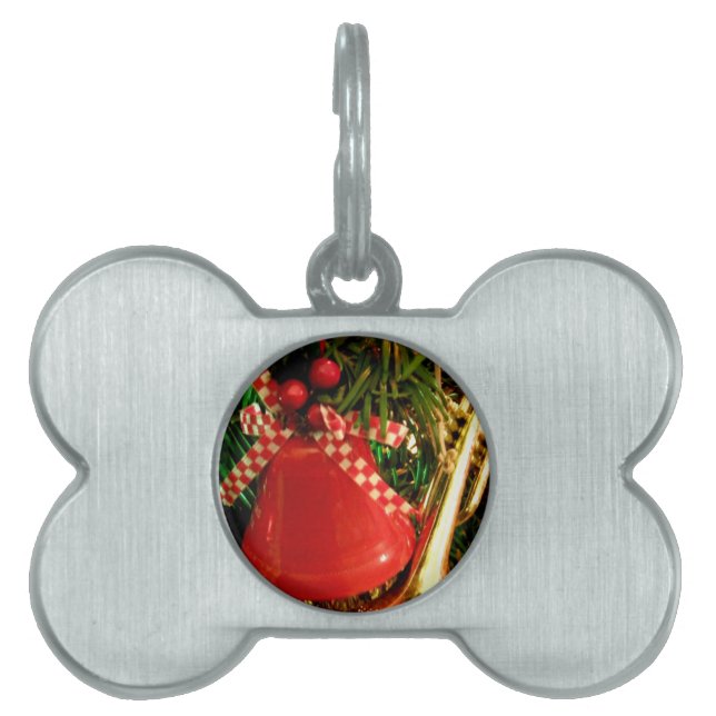 Holly Bell Pet Tag (Front)