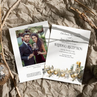 Holly Bells Golden Berry Winter Wedding Reception