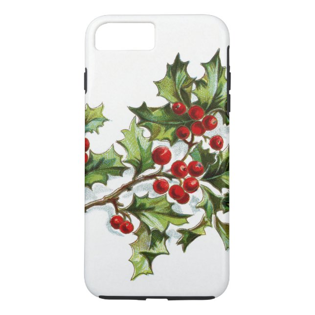 Holly Berries 001 Case-Mate iPhone Case (Back)