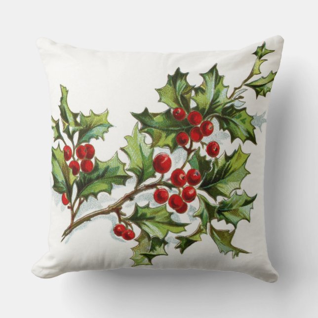 Holly Berries 001 Cushion (Front)
