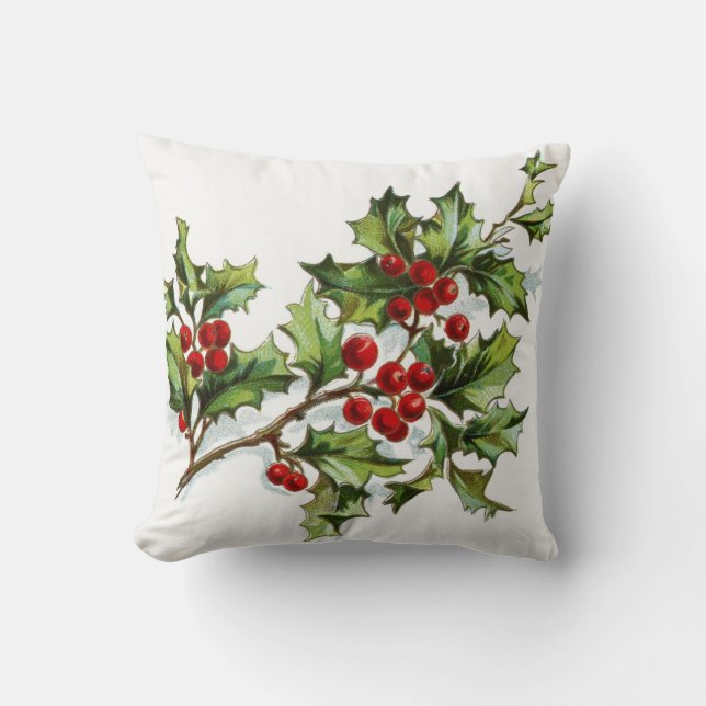 Holly Berries 001 Cushion (Front)