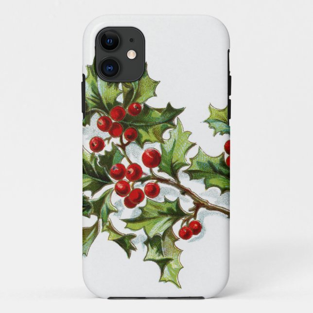 Holly Berries 002 Case-Mate iPhone Case (Back)