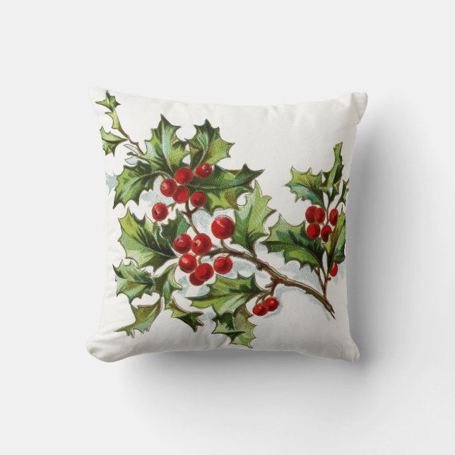 Holly Berries 002 Cushion (Front)
