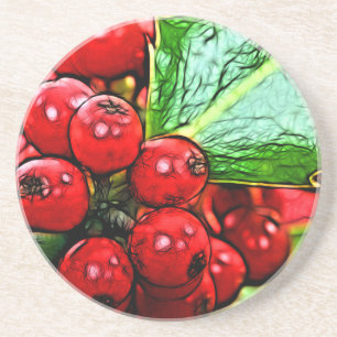 Holly Berries 006 Coaster