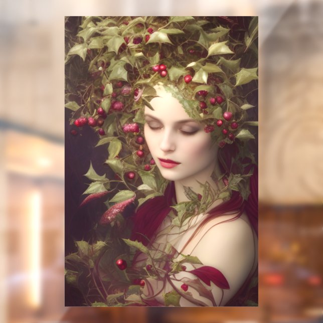 Holly Berries Beautiful Woman  Christmas  (Sheet 2)