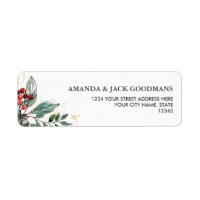 Holly Berries Christmas Floral Wedding