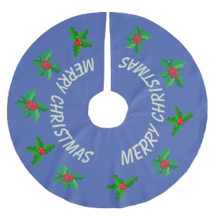 Holly Berries Christmas Tree Skirt