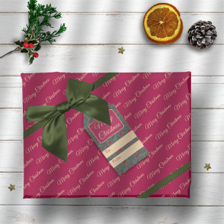 Holly Berries Christmas Wrapping Paper