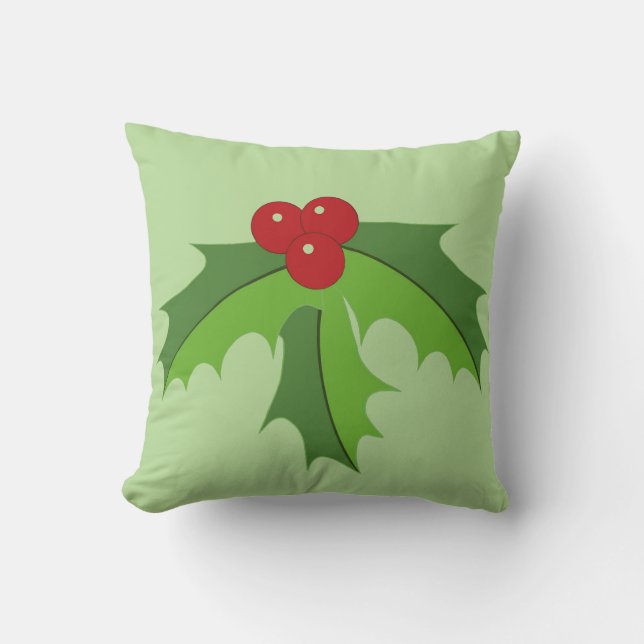 Holly Berries Cushion (Front)