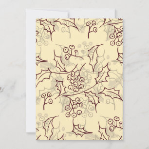 Holly berries seamless design