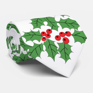 Holly Berries Tie