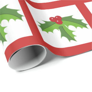 Holly Berries Wrapping Paper