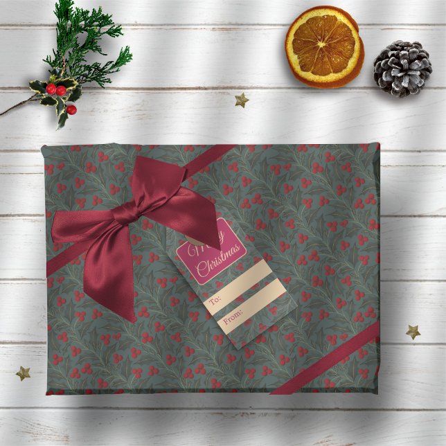 Holly Berries Wrapping Paper (Creator Uploaded)