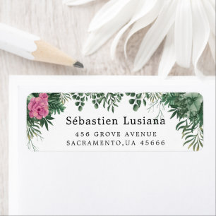 Holly Berry Christmas Holiday Return Address Label