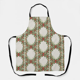 Holly-Berry Decorative Christmas-Holiday Apron
