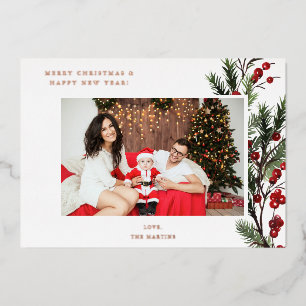 Holly Berry H Photo Holiday or Christmas