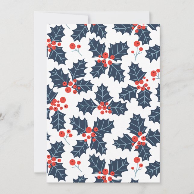 Holly berry on white (Front)