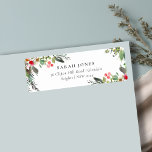 Holly Berry Pine Very Merry Christmas Address Return Address Label<br><div class="desc">If you need any further customisation please feel free to message me on yellowfebstudio@gmail.com.</div>