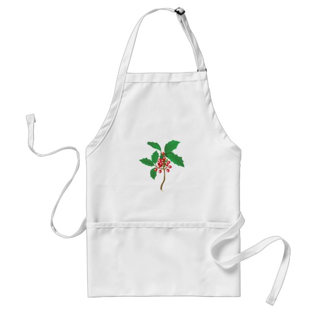 Holly Berry Standard Apron (Front)