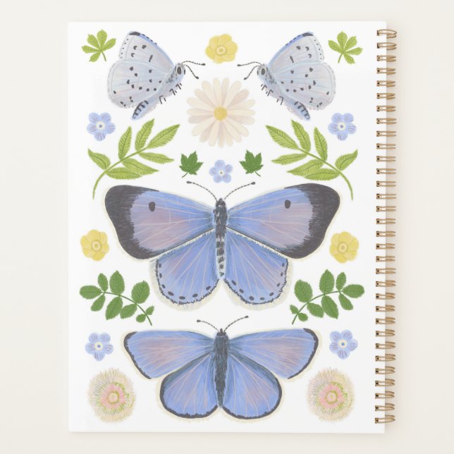 Holly Blue Butterfly Planner (Back)