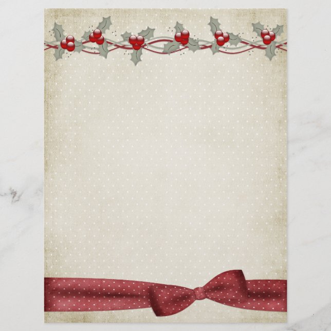 Holly Border Bow (Front)