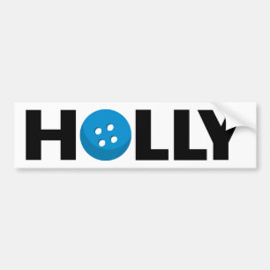 Holly button bumper sticker