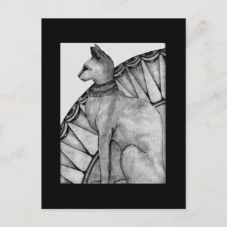 Holly Cat Postcard