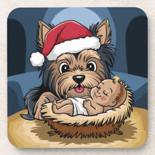 Holly chlid adored by yorkshire Terrier Coaster