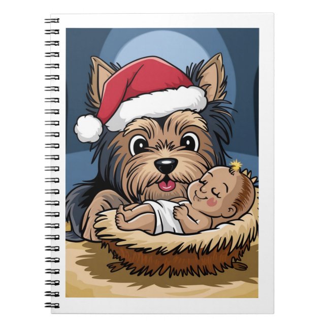 Holly chlid adored by yorkshire Terrier Notebook (Front)