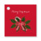 Holly Christmas Gift Favour Tags
