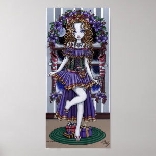 "Holly" Christmas Party Fairy Poster