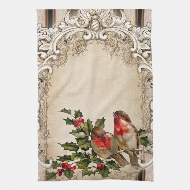 Holly-days Tea Towel (Vertical)