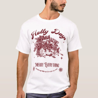 Holly Days Vintage Christmas T-Shirt