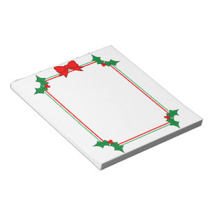Holly Frame Notepad