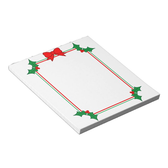 Holly Frame Notepad (Angled)